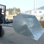 Forklift 3 ton me kovë, kovë hidraulike